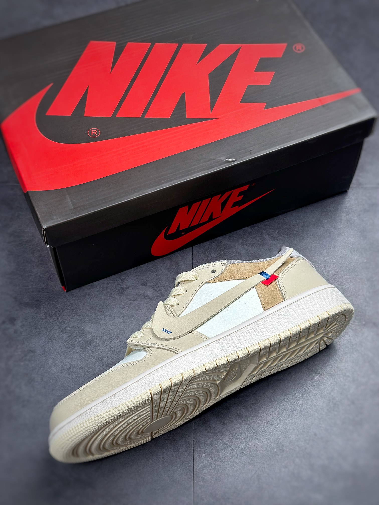 220 Air Jordan 1 Retro High OG OW米黄联名脚趾 CZ0790-102