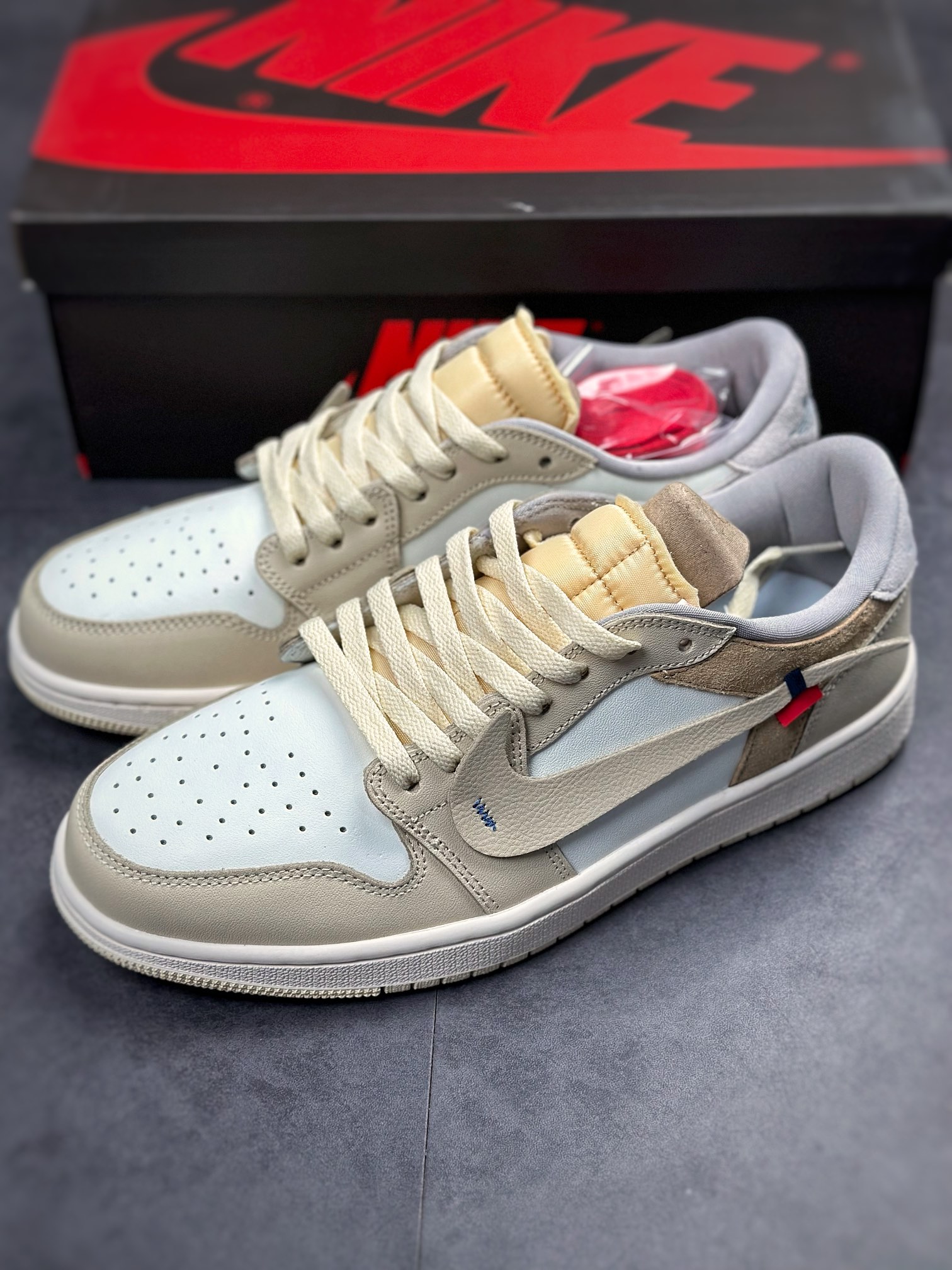 220 Air Jordan 1 Retro High OG OW米黄联名脚趾 CZ0790-102