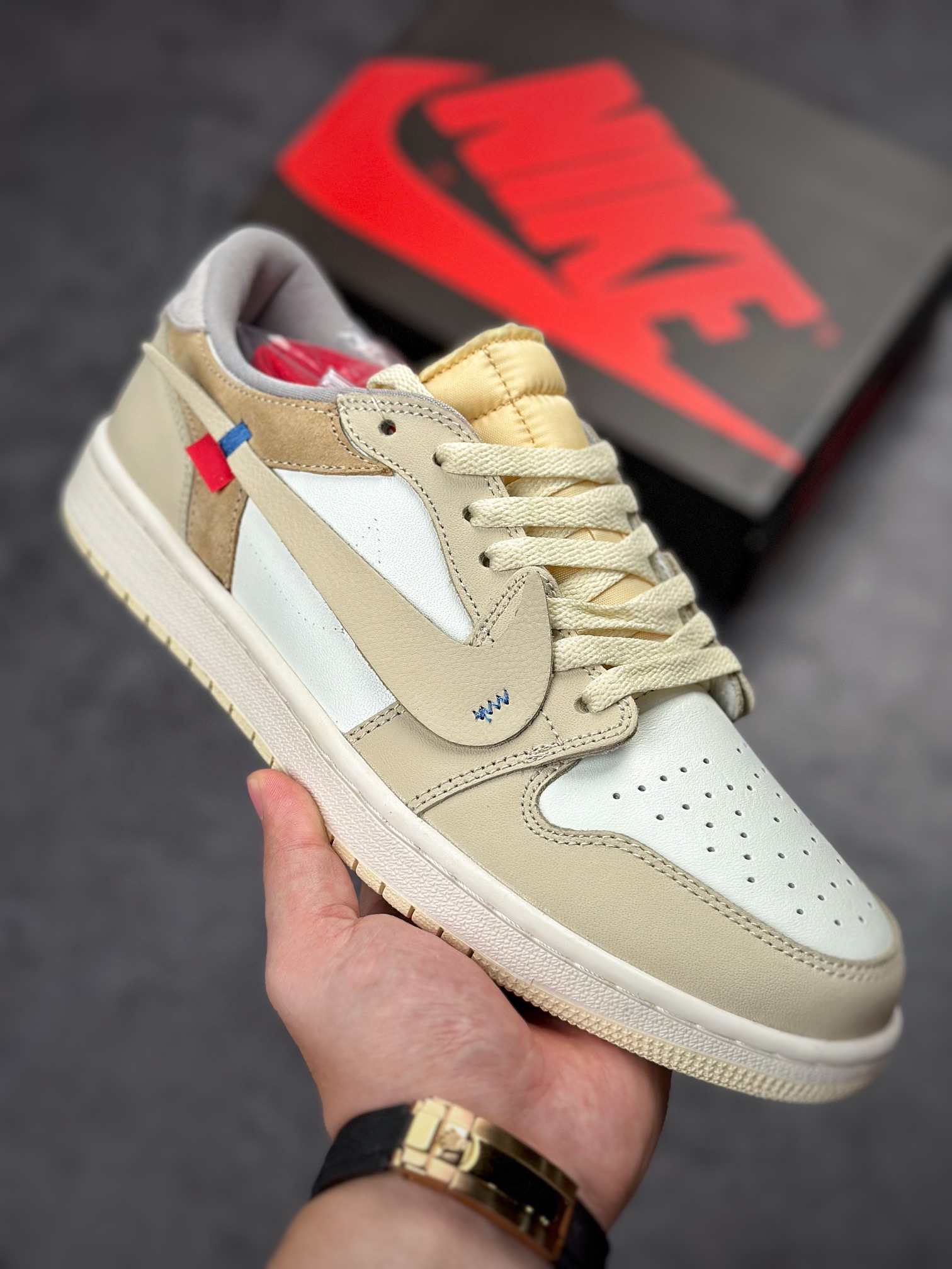 220 Air Jordan 1 Retro High OG OW米黄联名脚趾 CZ0790-102