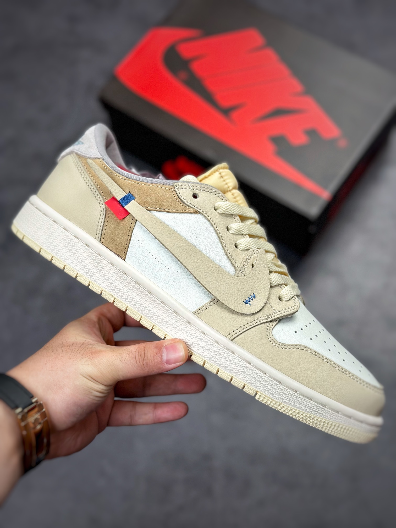220 Air Jordan 1 Retro High OG OW米黄联名脚趾 CZ0790-102