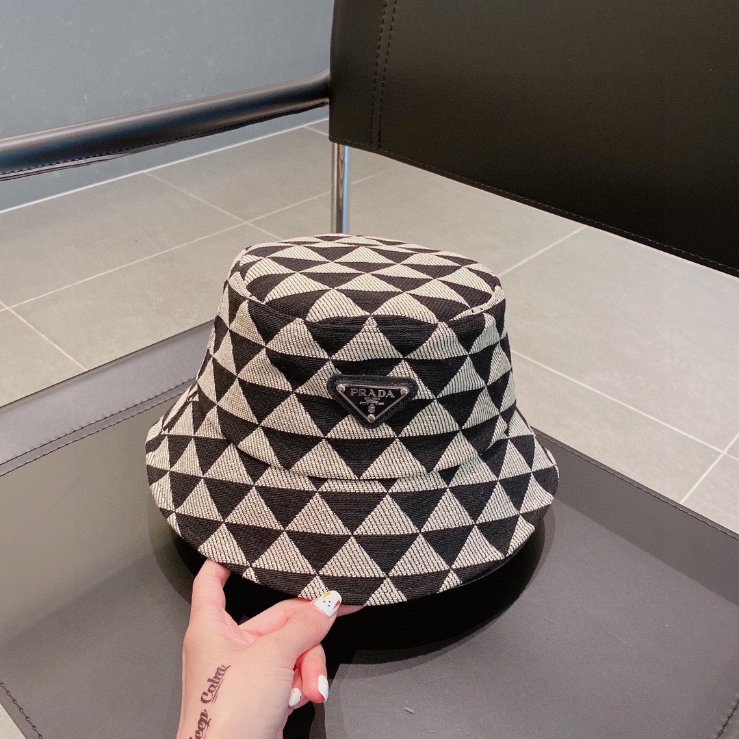 Shop Designer
 Prada Hats Bucket Hat Unisex Fall Collection