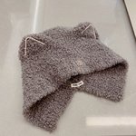 MiuMiu Hats Knitted Hat Black Grey White Knitting Wool Fall/Winter Collection