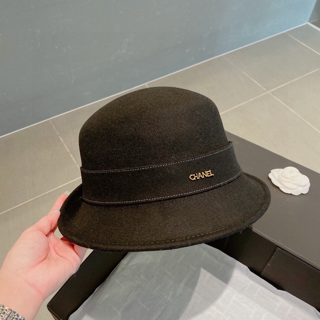 Chanel Hats Bucket Hat Wool Fall/Winter Collection