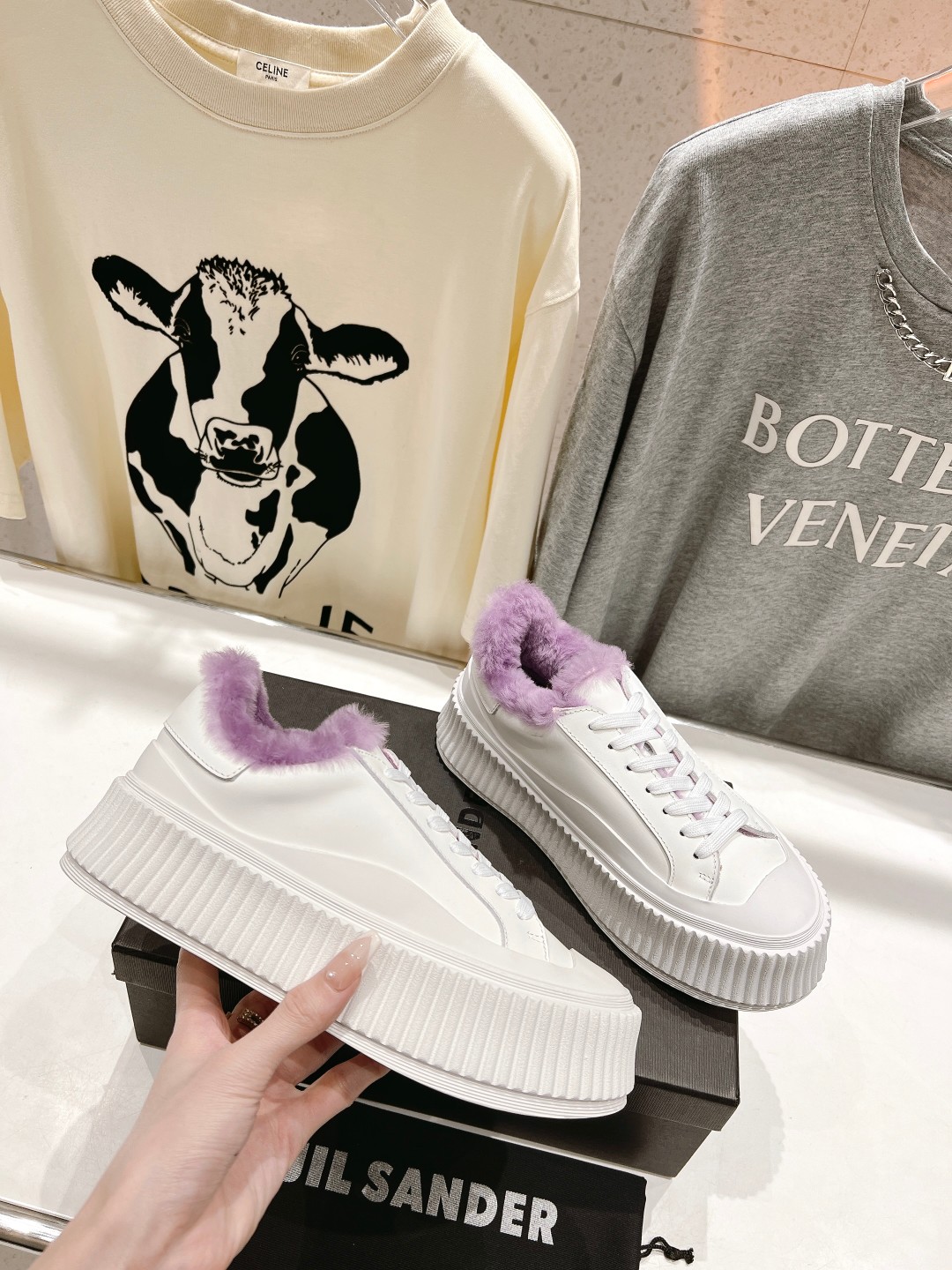 Stylish 2022 Kids’ White Shoes with Imported Wool Lining – Top Quality! - 图片 4