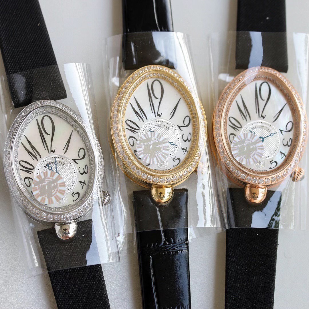 Luxury Queen Bao Queen Naples Watch: White Shell, Gold, Diamonds, High-Tech, Exclusive Quality - 图片 9