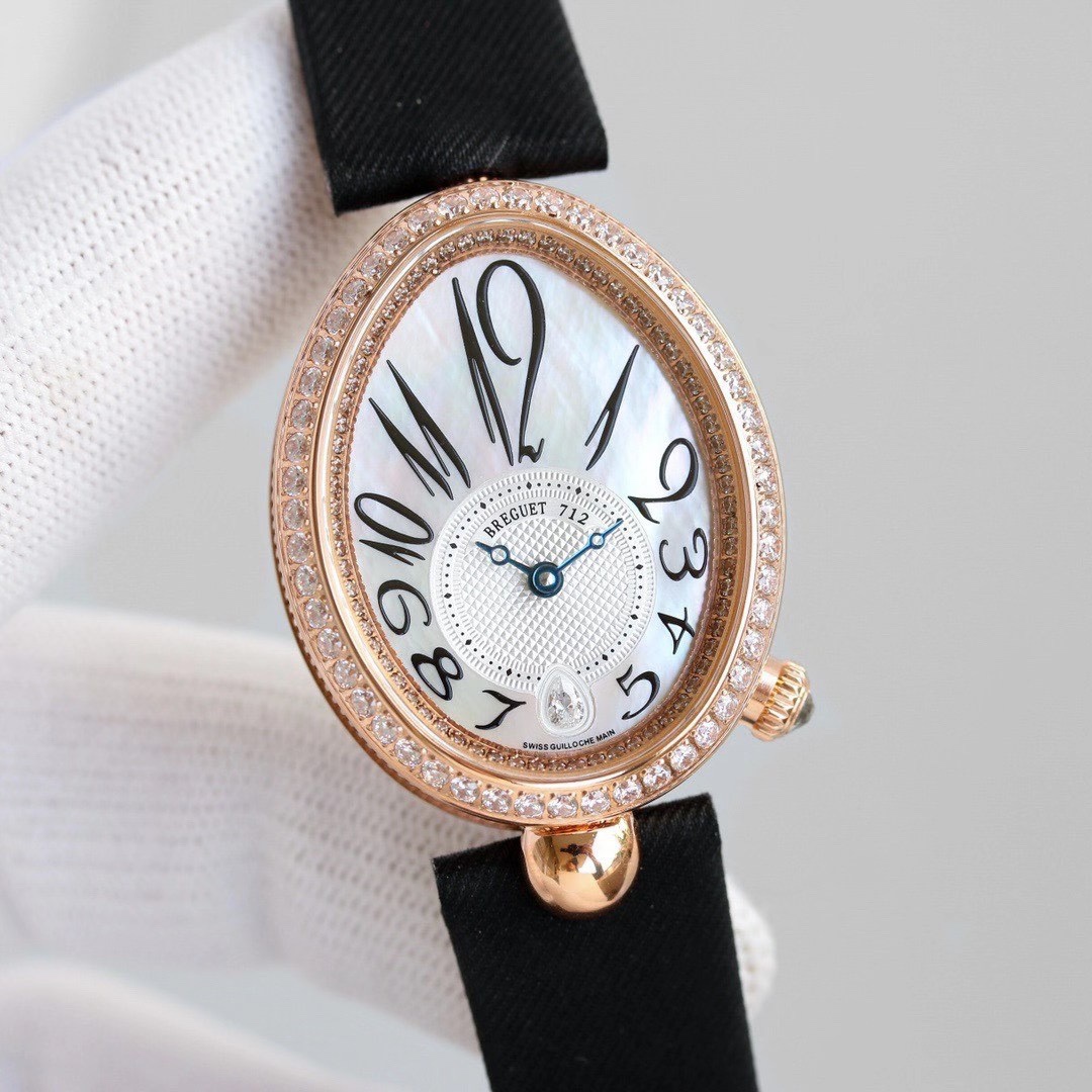 Luxury Queen Bao Queen Naples Watch: White Shell, Gold, Diamonds, High-Tech, Exclusive Quality - 图片 3
