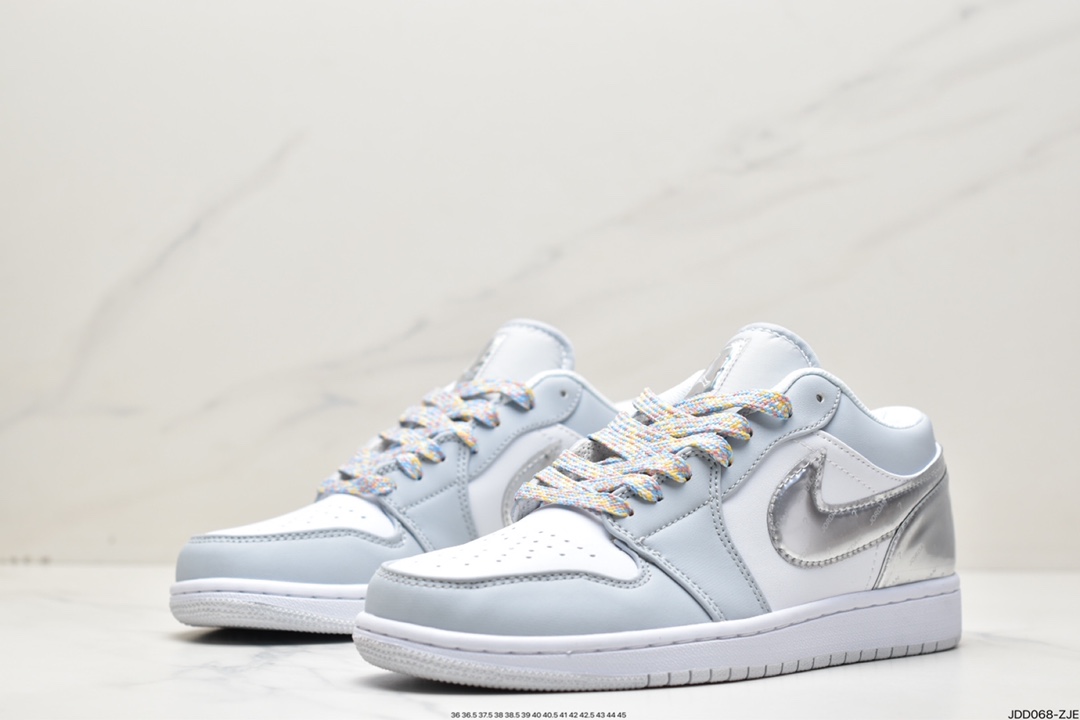 120 乔丹Air Jordan 1 Low SE 白银 撕撕乐 AJ1乔1低帮文化篮球鞋 DX6070-101