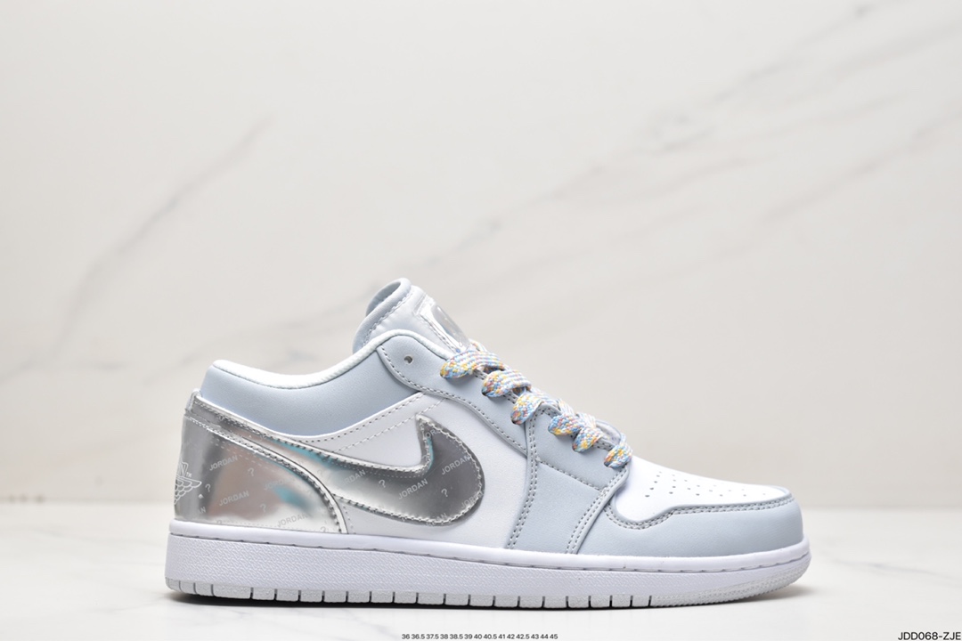 120 乔丹Air Jordan 1 Low SE 白银 撕撕乐 AJ1乔1低帮文化篮球鞋 DX6070-101
