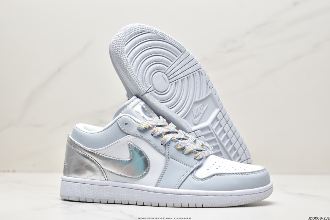 120 乔丹Air Jordan 1 Low SE 白银 撕撕乐 AJ1乔1低帮文化篮球鞋 DX6070-101