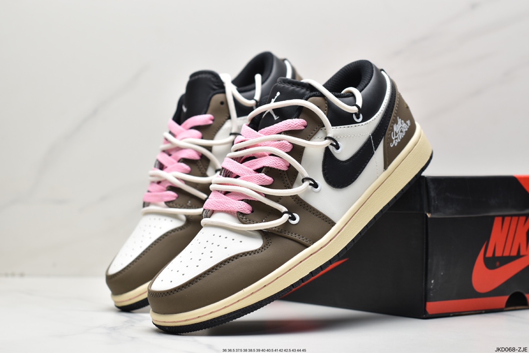 160 耐克Nike Air Jordan 1 Low”Black/Mystic Green”AJ1乔丹一代DH9765-832