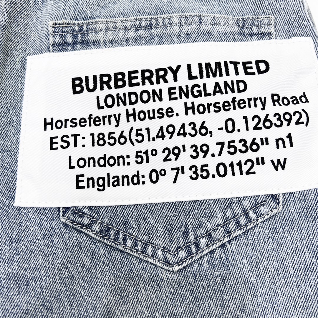 260 Burberry/巴宝莉 简约复古LOGO牛仔裤