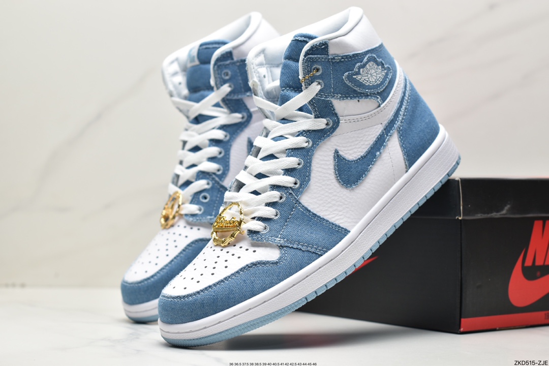 270 耐克Nike Wmns Air Jordan 1 Retro High OG”Denim”AJ1代经典篮球鞋DM9036-104