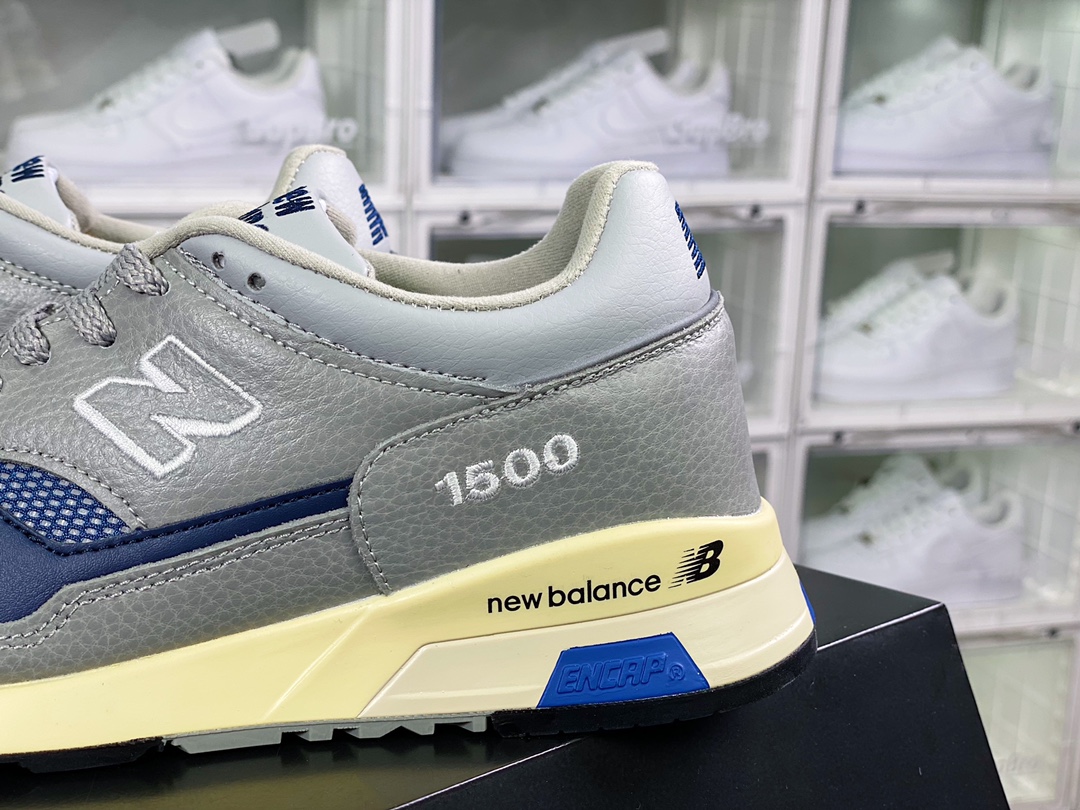 NB Made in UK M1500 high-end British series low-top jogging shoes ”40th Anniversary Gray Navy” M1500UKF