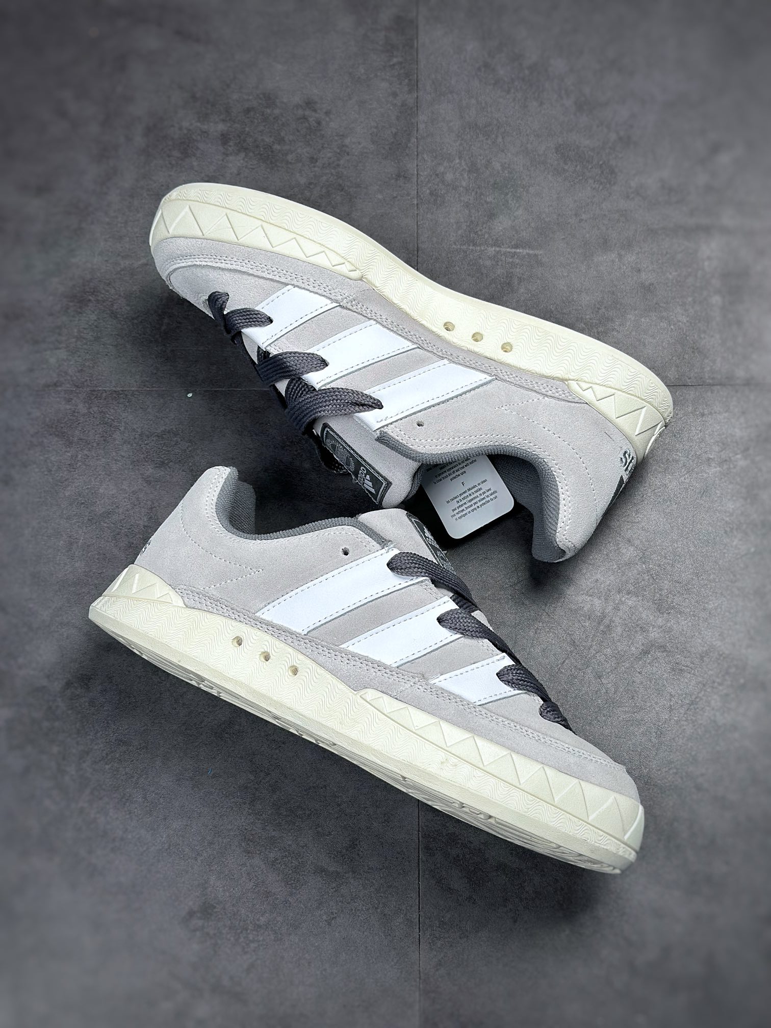 Adidas Adimatic series white gray retro classic shark bread shoes GY9572