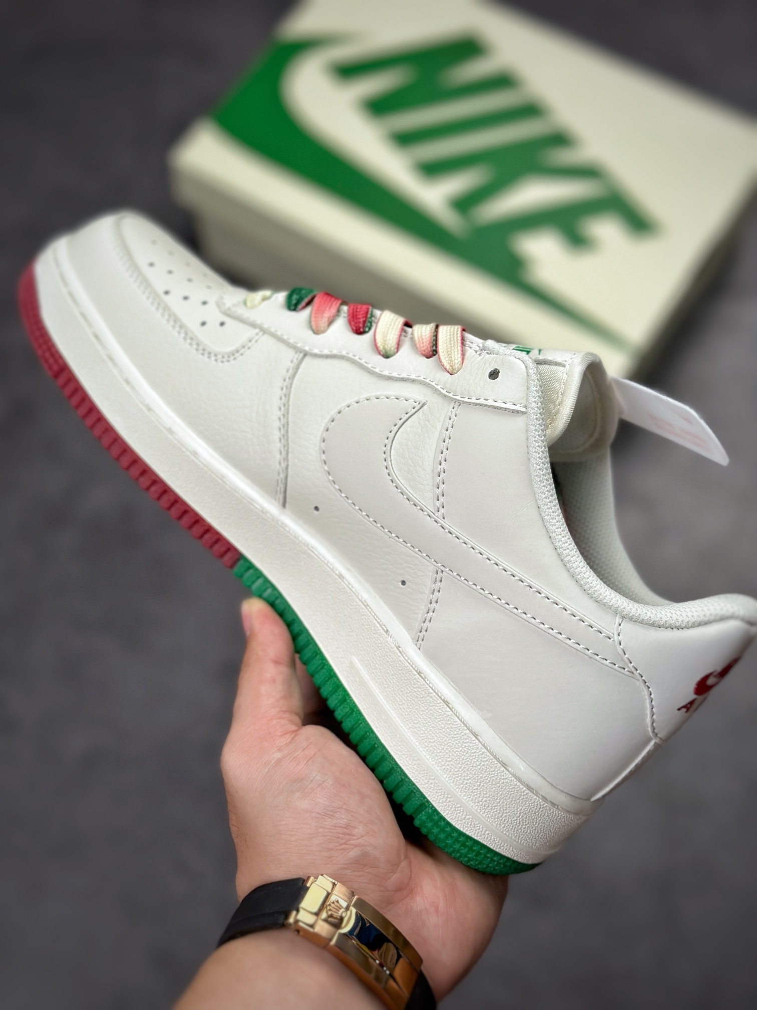 250 Nike Air Force 1 Low 07 米黄绿 波士顿凯尔特人BO8569-034