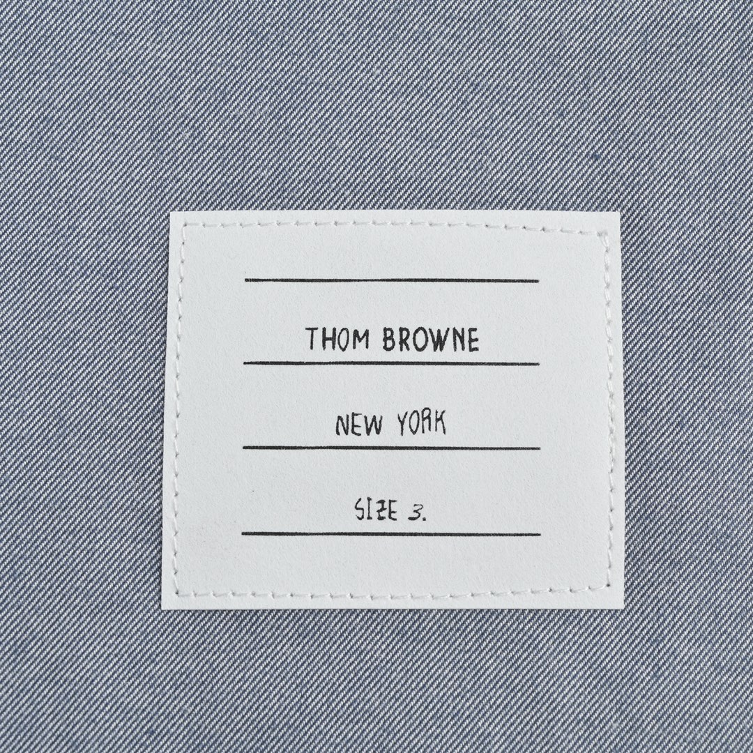 240 Thom Browne /汤姆布朗22Fw 四杠条纹法兰绒长袖衬衫