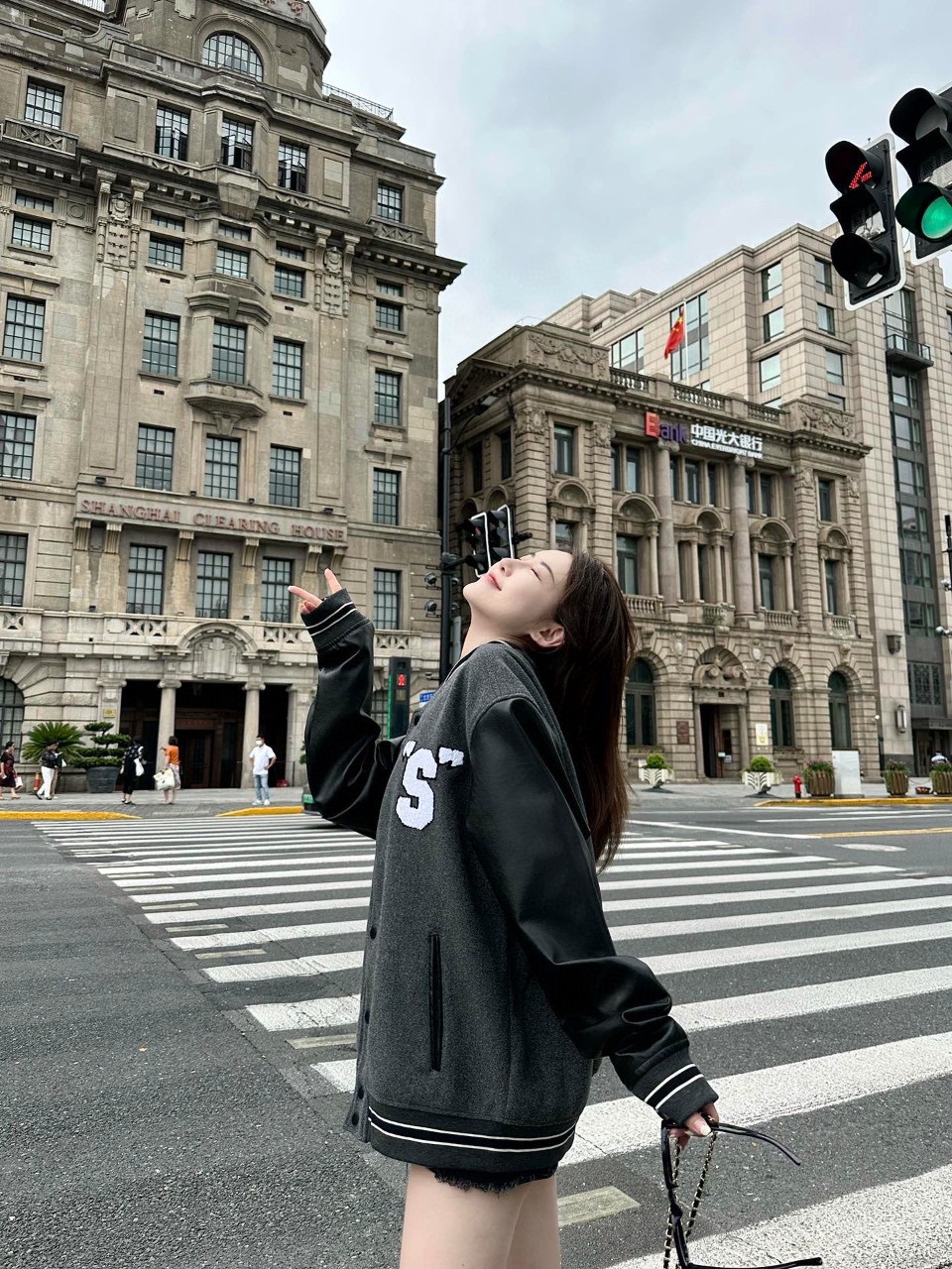 StussyStussy 22FwS letter embroidered baseball uniform coat upper body effect