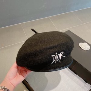 Dior Store Hats Berets Embroidery Wool