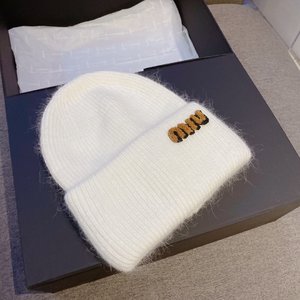 Customize Best Quality Replica MiuMiu Hats Knitted Hat Unisex Knitting Rabbit Hair Wool Fall/Winter Collection