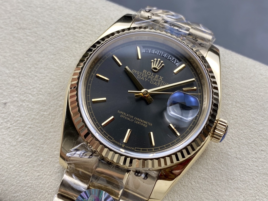 SK厂 劳力士Rolex 双历 星期日志型 36mm 自動巻き機械式腕時計