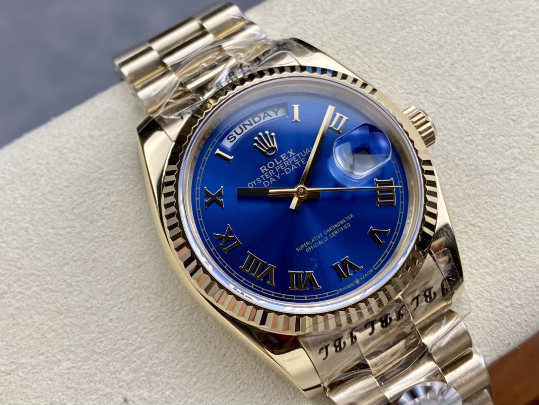 SK厂 劳力士Rolex 双历星期日志型 36mm 自動巻き機械式腕時計