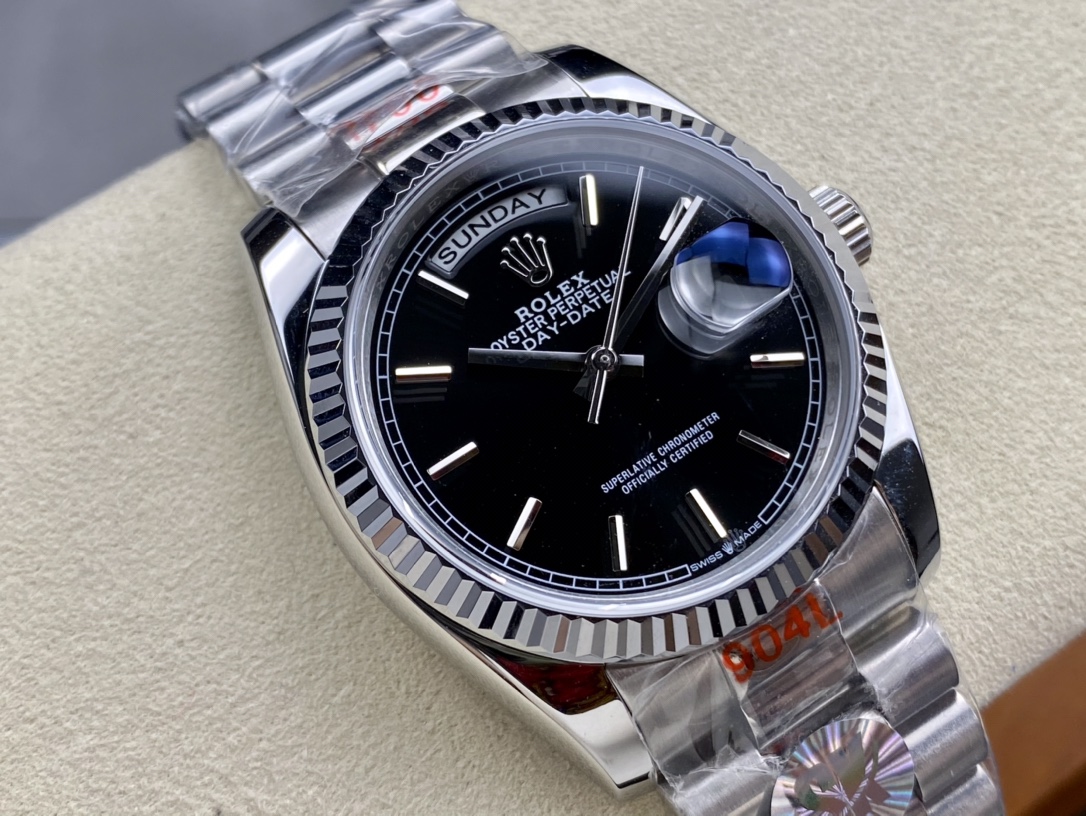 SK厂 劳力士Rolex 双历 星期日志型 36mm 自動巻き機械式腕時計