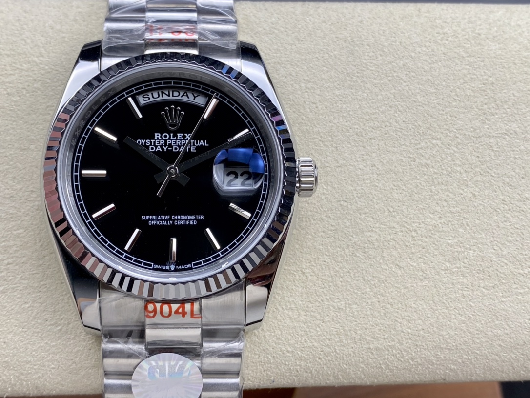 SK厂 劳力士Rolex 双历 星期日志型 36mm 自動巻き機械式腕時計