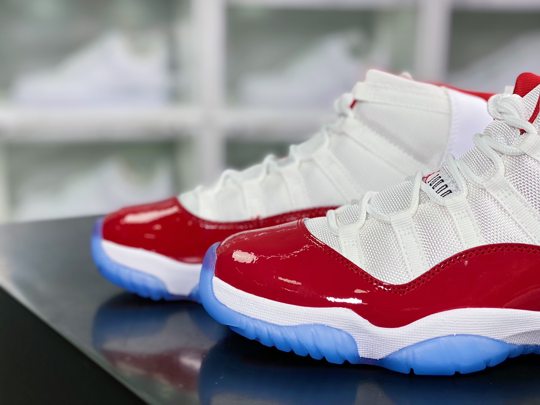 320 Air Jordan 11 Retro High”Cherry”AJ11代篮球鞋“白红樱桃”CT8012-116