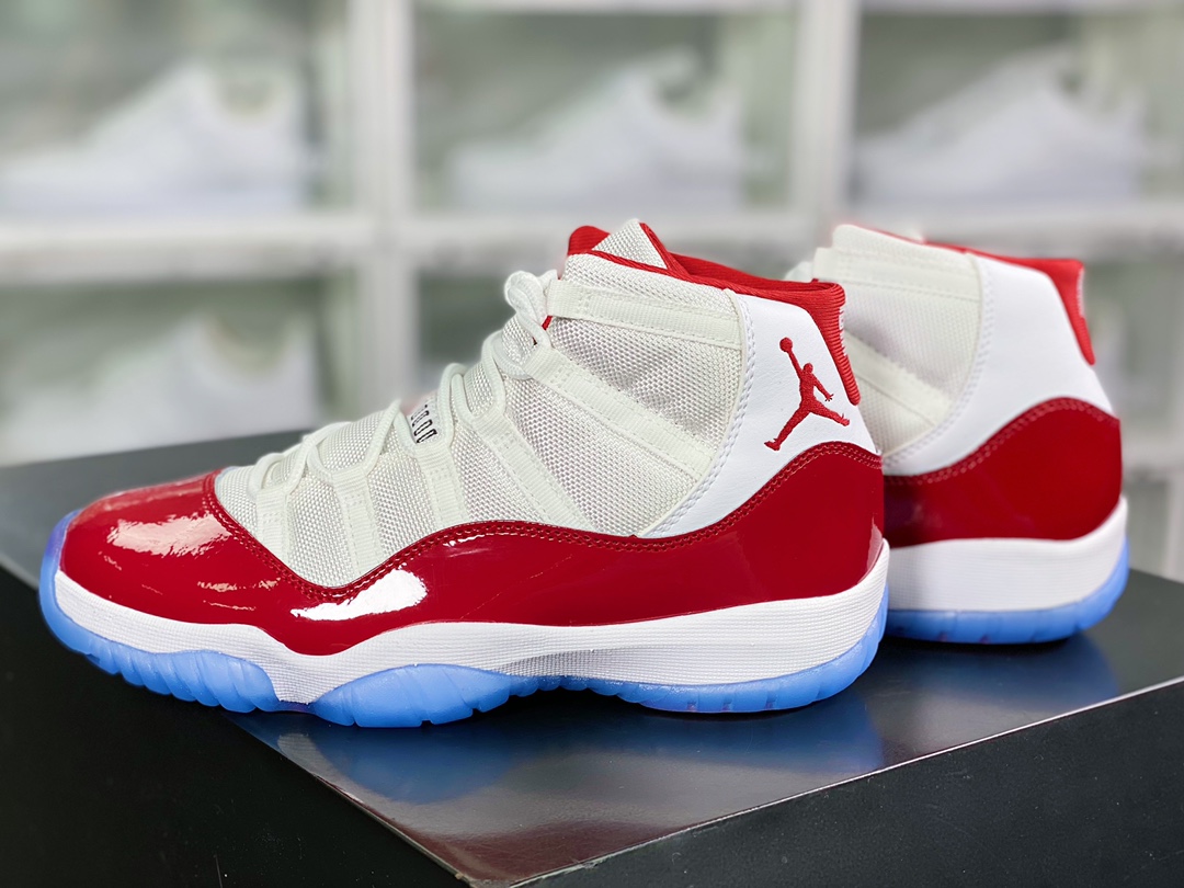 320 Air Jordan 11 Retro High”Cherry”AJ11代篮球鞋“白红樱桃”CT8012-116