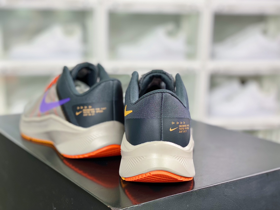 200 Zoom Quest 4 探索者4代贾卡轻质透气休闲运动跑步鞋“网织暗蓝褐浅蓝”DA1105-400