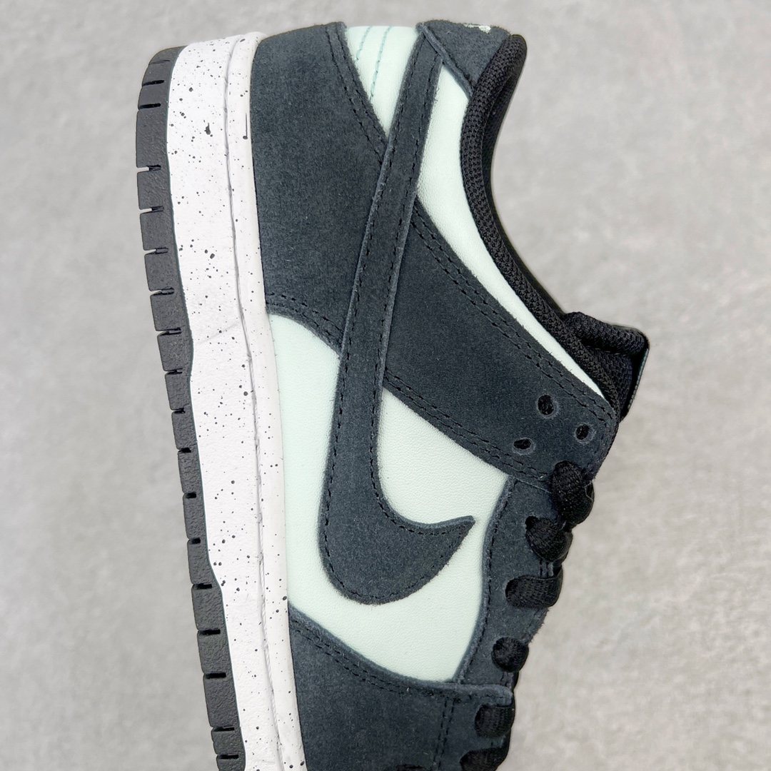 图片[6]-💰260 ＃CF纯原 NK Dunk Low 黑绿钻石 854866-003 大厂出品 极力推荐 原装头层材料 独家版型蒸餾加工帶來的是更好的视觉和脚感体验大厂纯原品质出货 清洁度 电绣工艺 皮料切割干净无任何毛边 细节完美 尺码：39 40 40.5 41 42 42.5 43 44 44.5 45 编码：by3936030-运动鞋