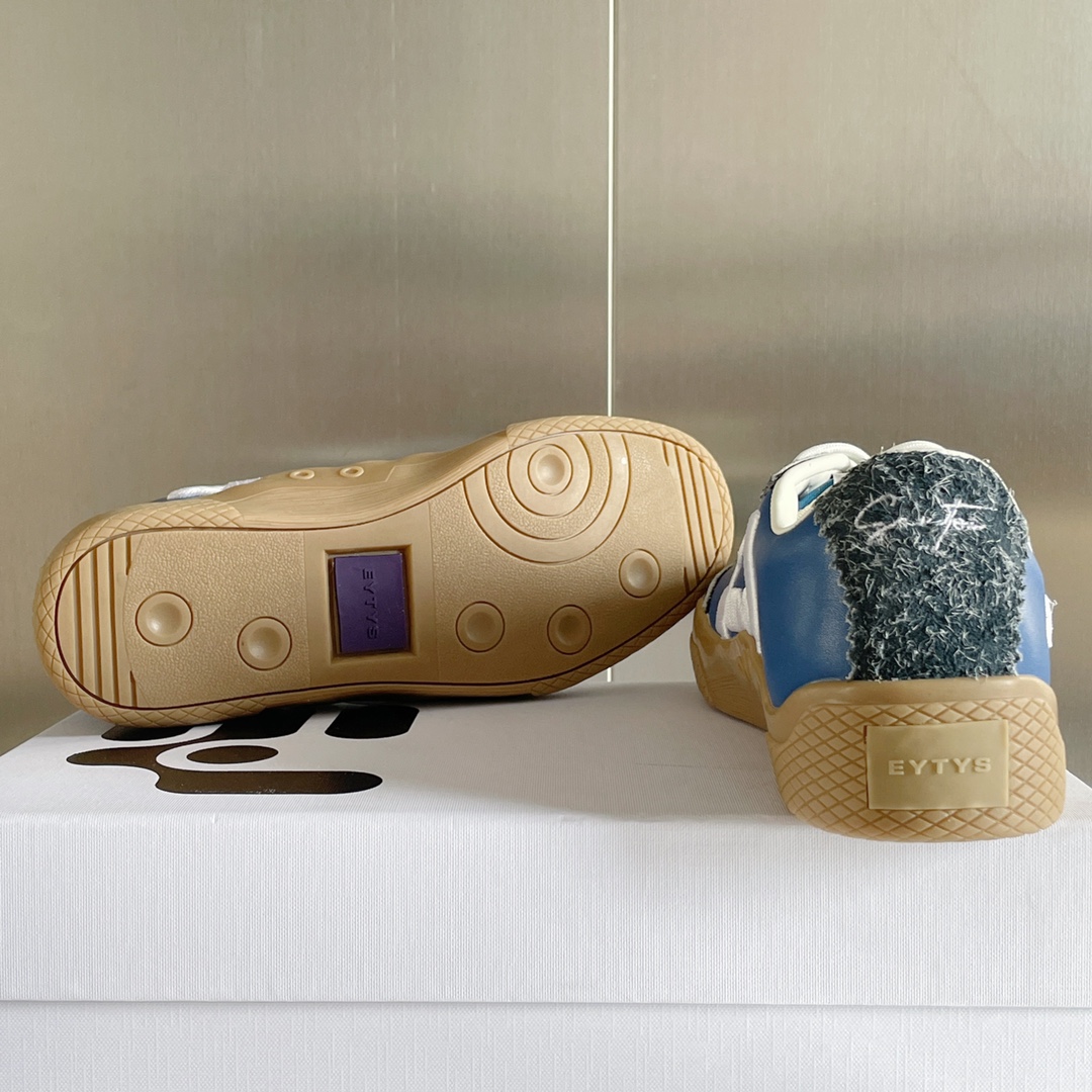 EYTYS Santos: Modern German Leather Sneakers with Embroidered Logo - 图片 9
