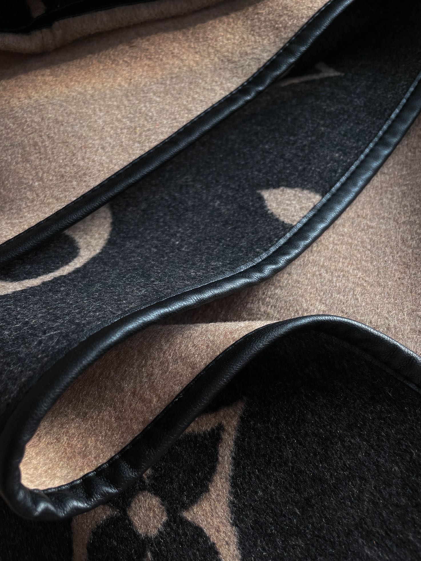 Monogram Wool-Silk Blend Wrap Coat with Leather Trim 7 i1668403020 3083 6