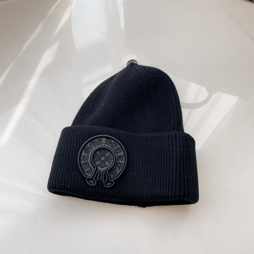 [Chrome Hearts Hats]Kroos Heart Knitted Hat It
