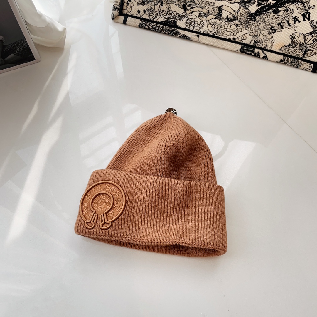 [Chrome Hearts Hats]Kroos Heart Knitted Hat It