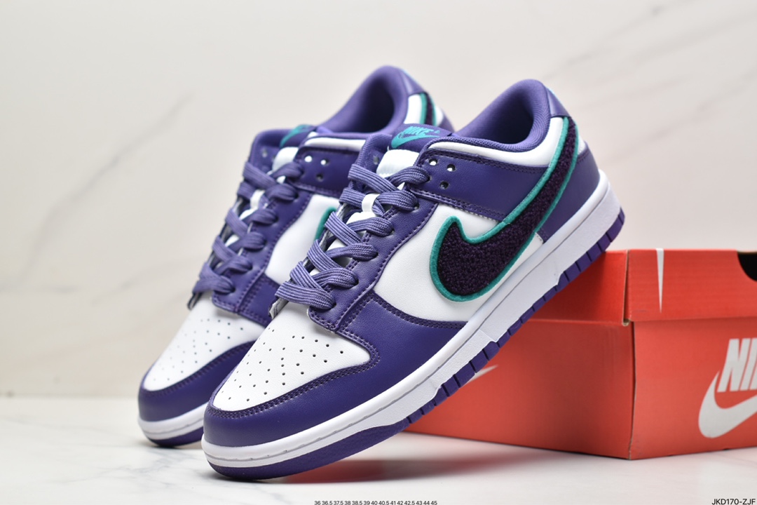 Nike SB Dunk Low ”Chenille Swoosh” Chenille SB low to help sports and leisure shoes DQ7683-100