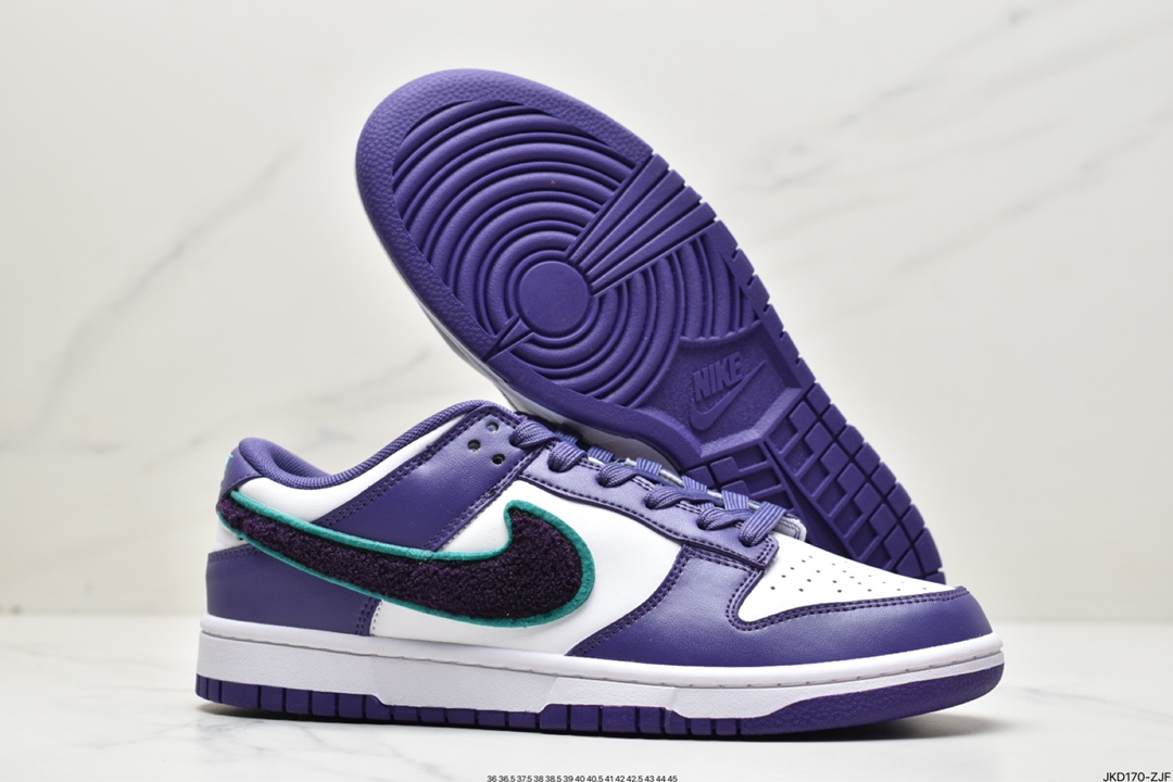 Nike SB Dunk Low ”Chenille Swoosh” Chenille SB low to help sports and leisure shoes DQ7683-100