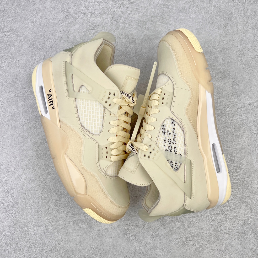 Off-White x Air Jordan AJ4 Retro"Cream/Sail" OW CV9388-100