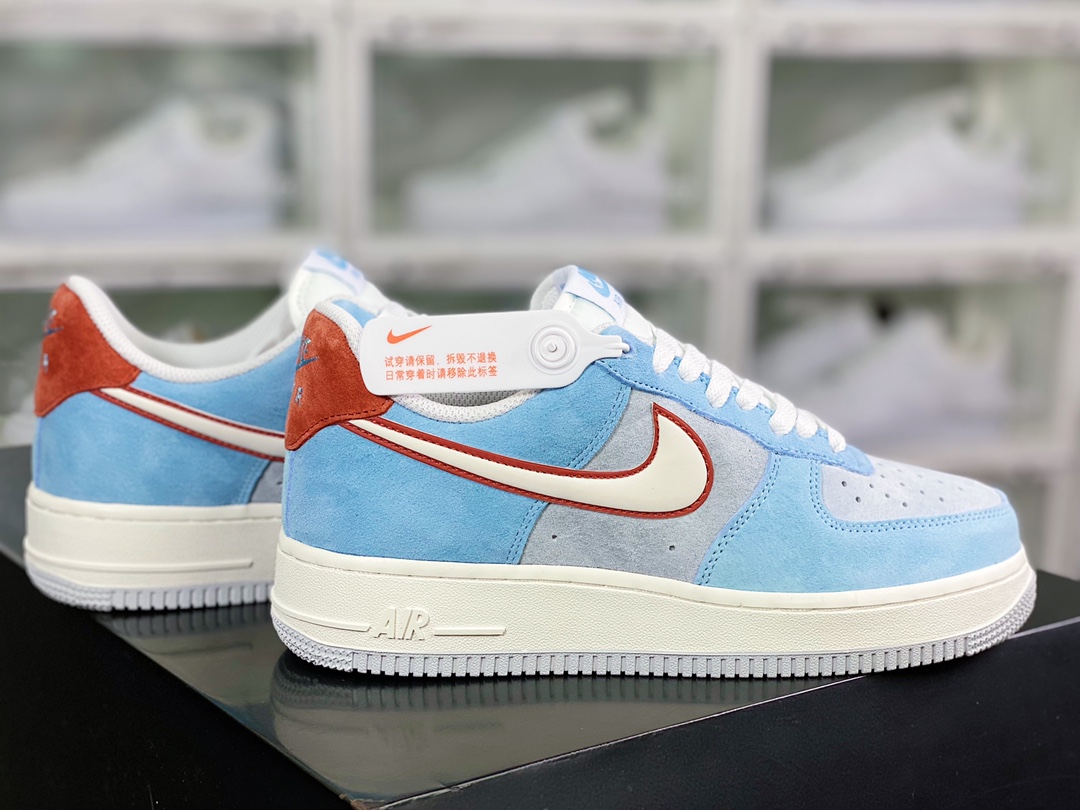 240 Air Force 1′07 Low”Fog Blue/Grey/Hawthorn Red”空军一号板鞋LZ6699-521