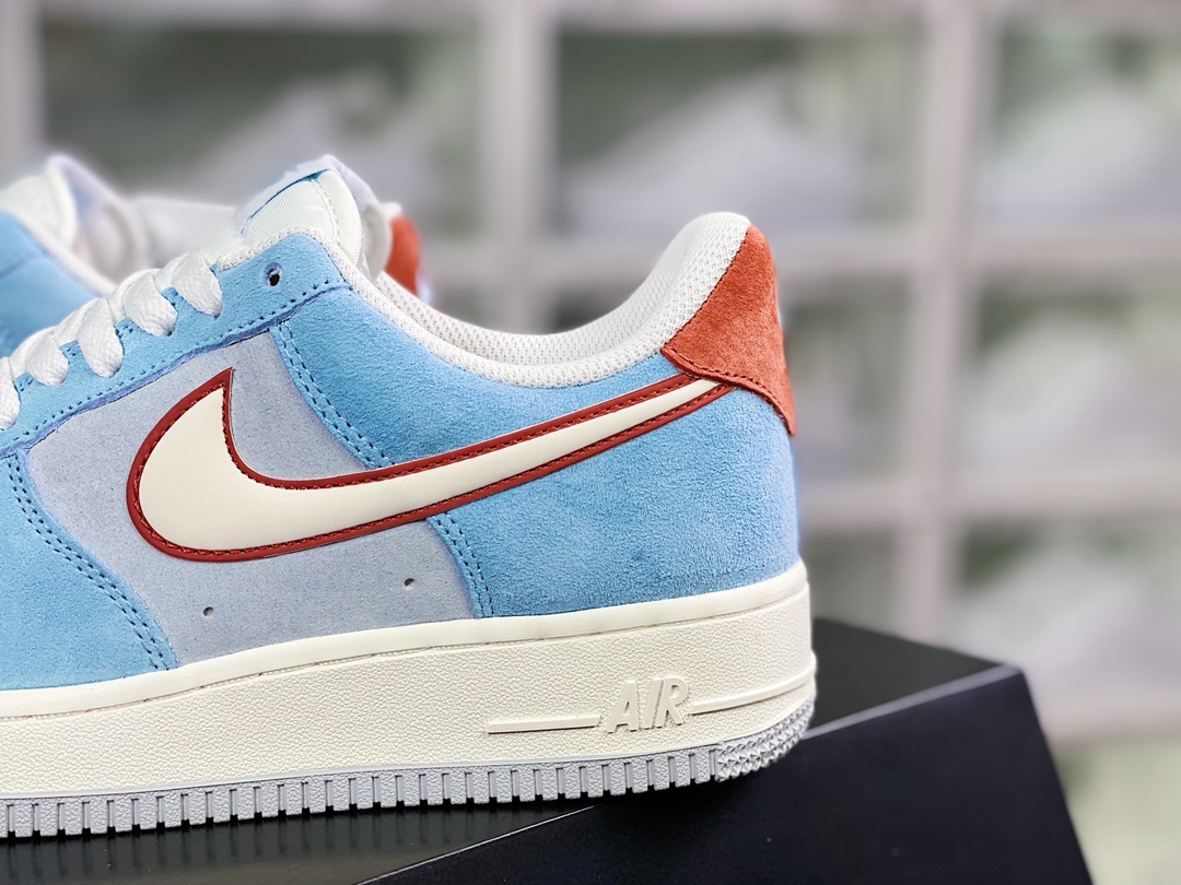 240 Air Force 1′07 Low”Fog Blue/Grey/Hawthorn Red”空军一号板鞋LZ6699-521