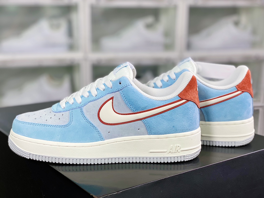 240 Air Force 1′07 Low”Fog Blue/Grey/Hawthorn Red”空军一号板鞋LZ6699-521