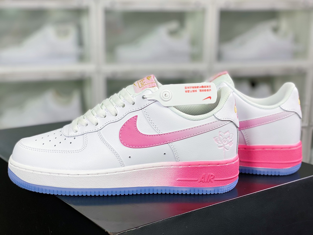 Air Force 1 '07 Low”San Francisco Chinatown” Air Force One ”Leather White Powder Gradient San Francisco Lotus” FD0778-100