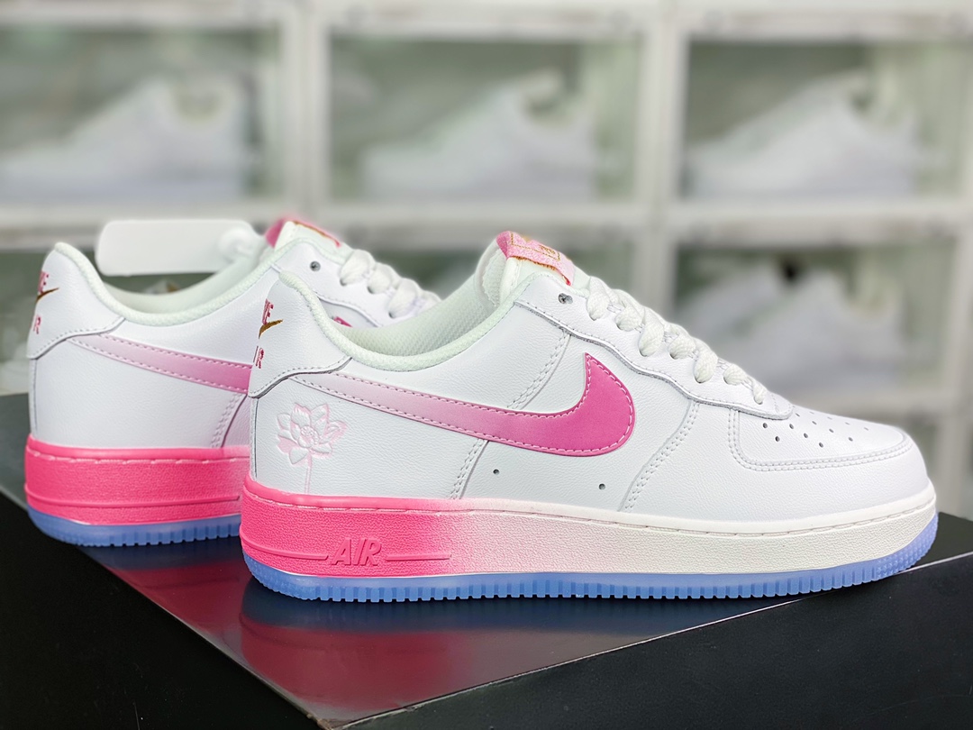 Air Force 1 '07 Low”San Francisco Chinatown” Air Force One ”Leather White Powder Gradient San Francisco Lotus” FD0778-100