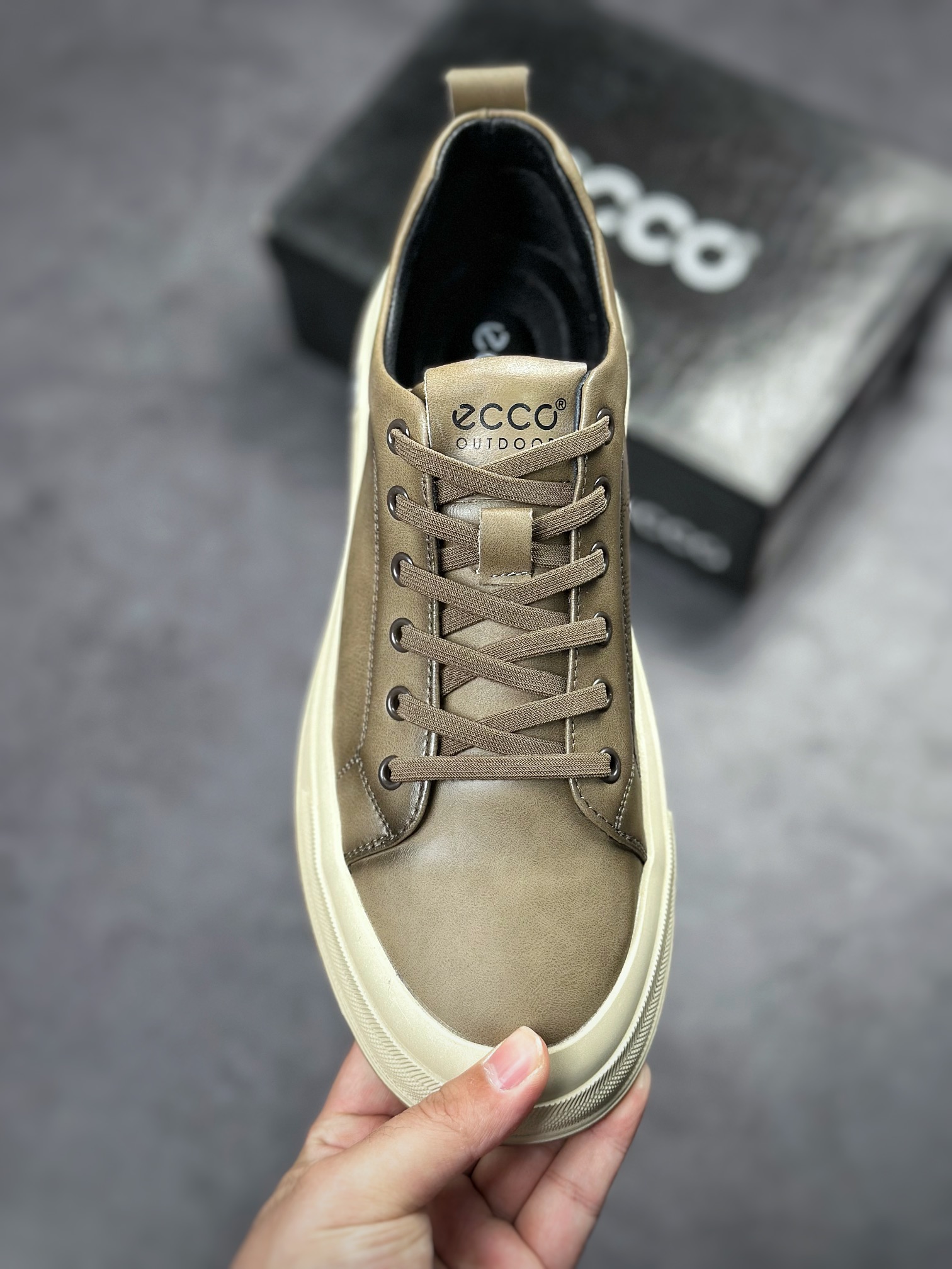 ECCO Aibu Huang Jingyu same casual leather shoes