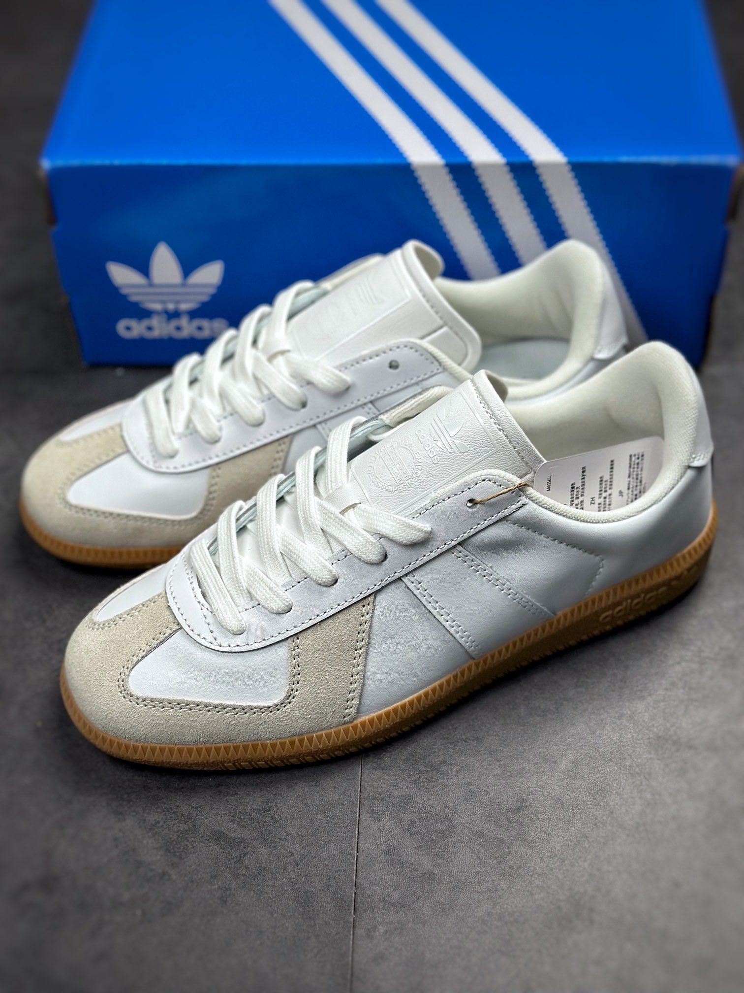 Adidas Originals BW Army white gray raw rubber clover moral training shoes BZ0579