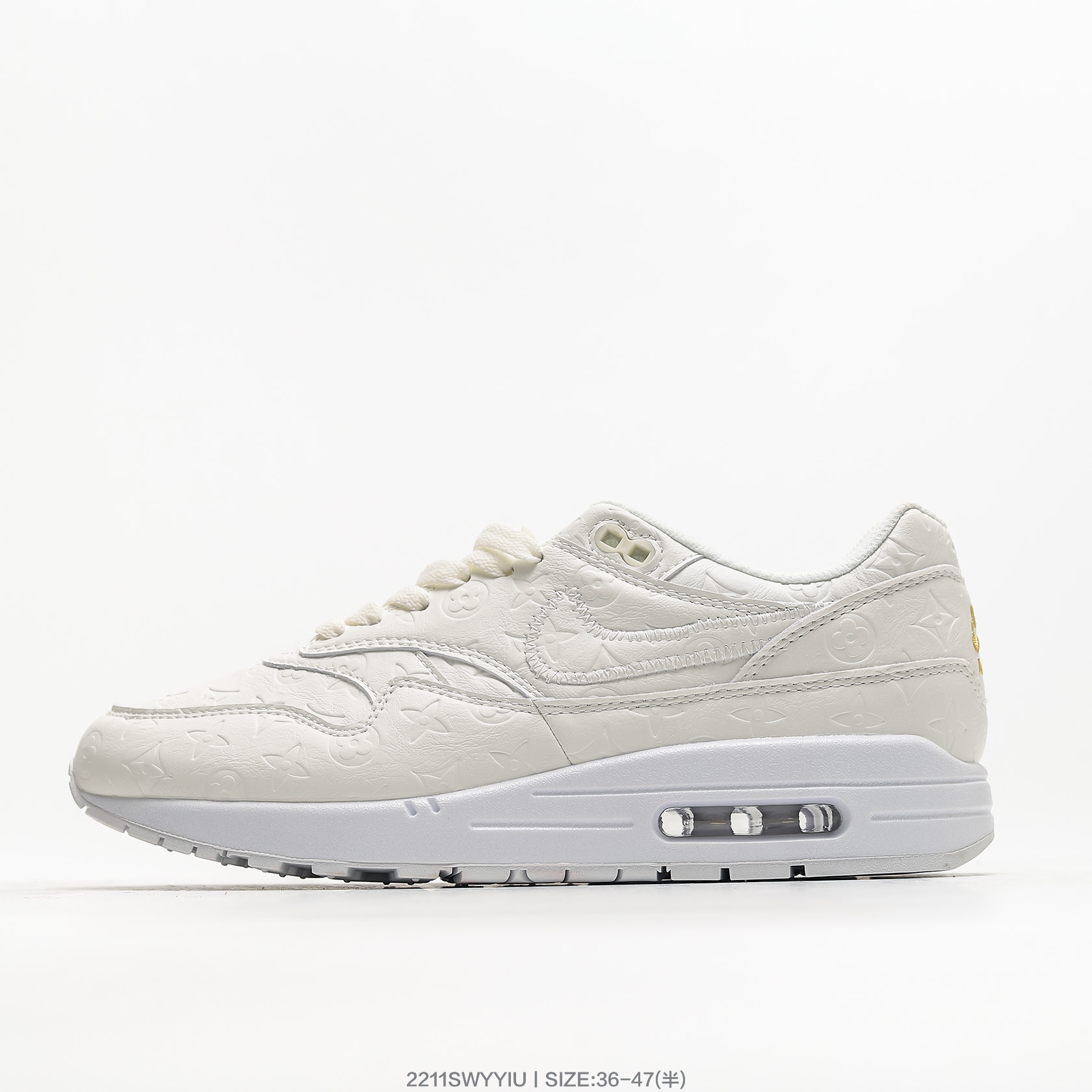 Nike Scarpe Sneaker Bianco PU Gomma Casual