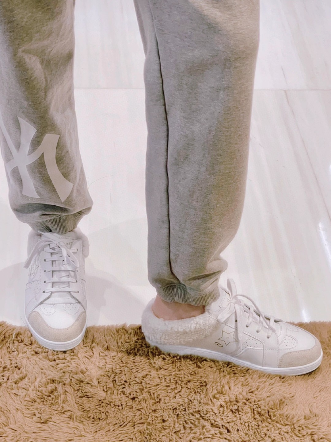 NO:592656,Model picture #, half-flop furry shoes19860909模特图＃,半拖毛毛鞋,Women's Shoes