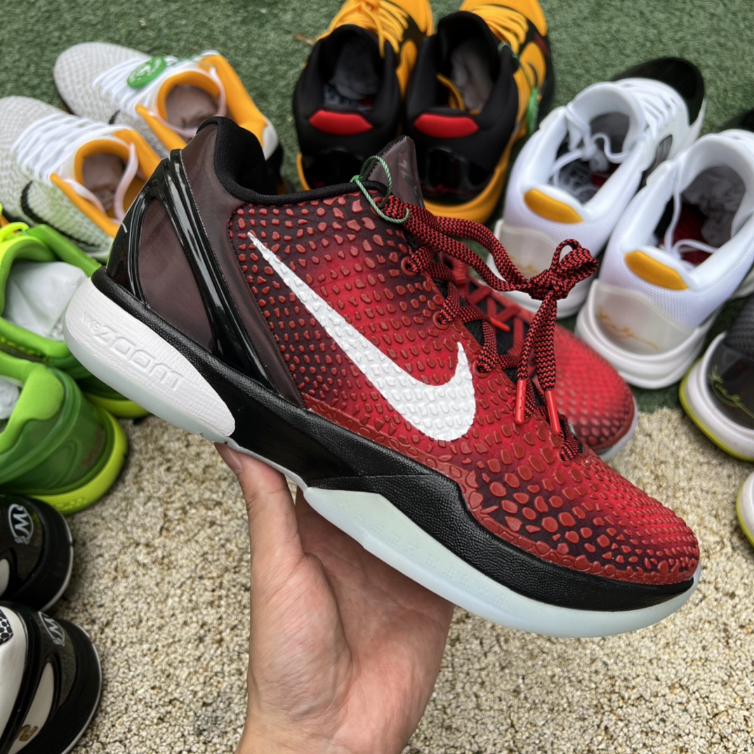 科比6黑红尺码40-48.5s2纯原版️顶级产品偏小0.5-1码️NikeZoomKobe6All-St