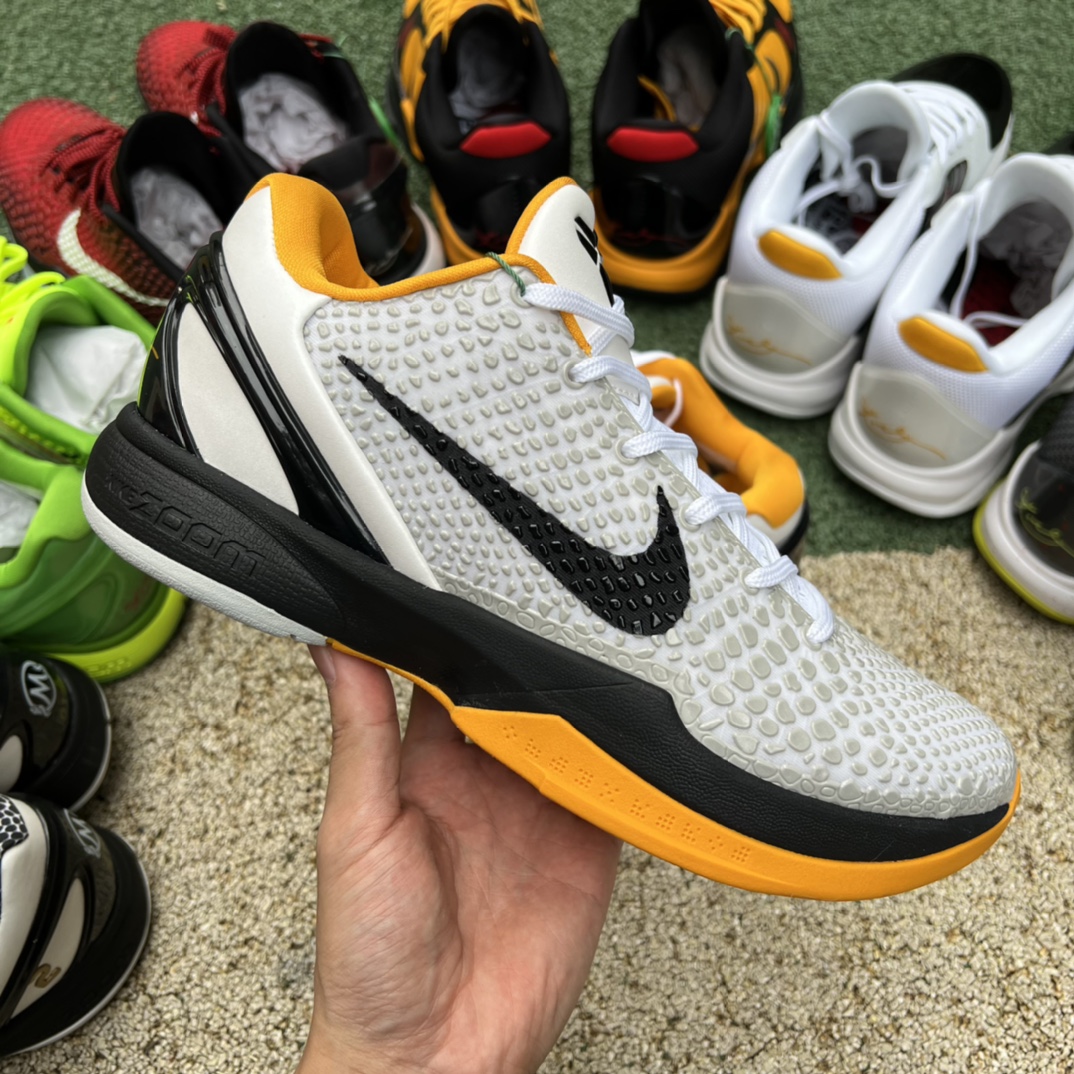 科比6季后赛白黄尺码40-48.5s2纯原版️顶级产品偏小0.5-1码️NikeKobe6Protro科