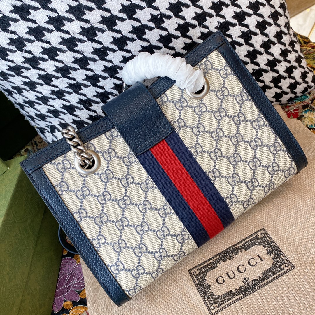 GUCCI lock chain bag handbag shoulder small tote bag